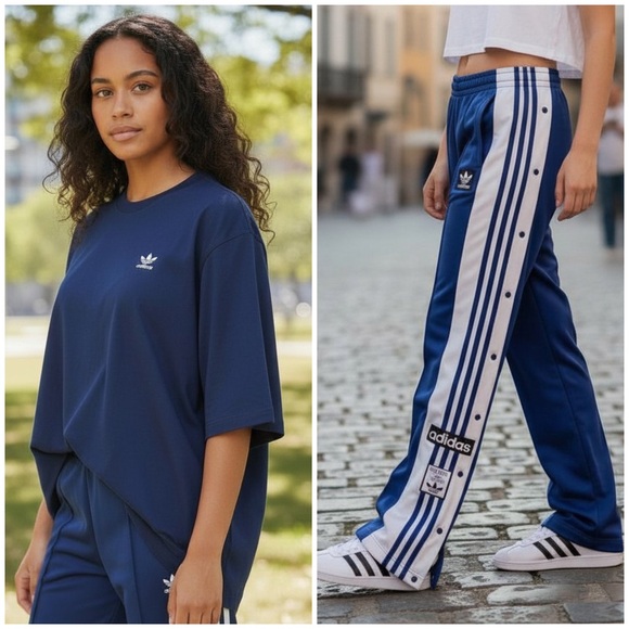 NWT 2 pc size L t-shirt and pants outfit adidas originals large set - Picture 2 of 3